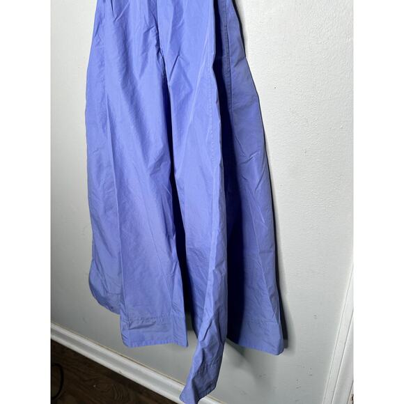 3.1 PHILLIP LIM Purple A-Line Sleeveless V-Neck Poplin Belted Midi Dress Size 4 - Picture 10 of 14